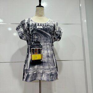 New Portugal black and white t-shirt, Size M